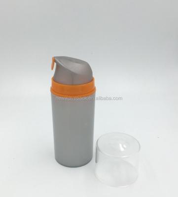 China Personal Care 30ml 50ml 100ml 150ml 200ml PP Cosmetic Black Airless Pump Bottle for sale