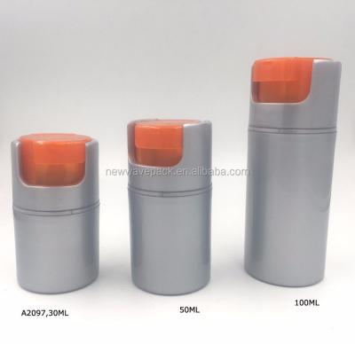 China Personal Care Cosmetic Packaging 100ml Airless Empty Plastic Bottle for sale