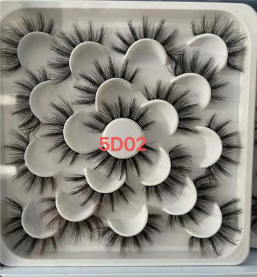 China Abestyou 10Pairs 3D/5D/6D Mink Hair False Eyelashes Full Fluffy Thick Volume Wispies Lashes Handmade Eyelashes for sale