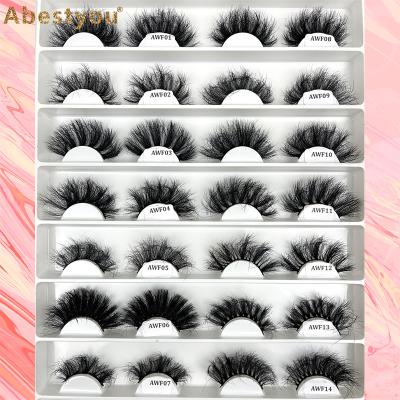 China Abestyou Hot Thick Fluffy Messy 8D Eyelashes 66styles Full Volume New Long Sharply Prime Mink Lashes Extension for sale