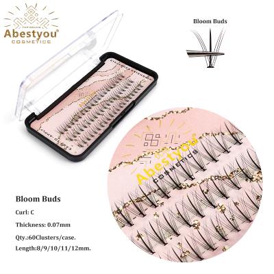 China Abestyou Thick Flower Bud Effect Handmade Premade Volume Fans False Eyelash Extensions Person Lash Easy Planting for sale