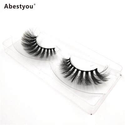 China Abestyou 3D Natural Long Faux Mink Eyelashes Mink Eyelashes Cruelty free 3d mink eyelashes for sale