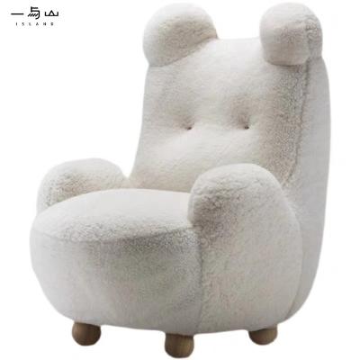 China Creative Cute Individual Lovely Lambswool Big Bear Big Bear Ins Sofa Rotation Chair For Living Room for sale