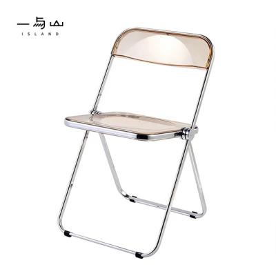 China Modern Design Foldable Acrylic Multicolor Foldable Table Stool for Dining Room Classroom Cafe Shop Bar for sale