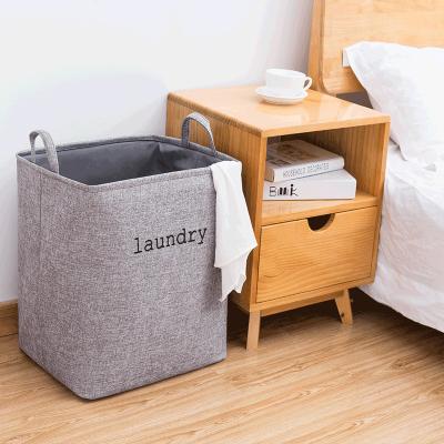 China QJMAX Large Collapsible / Eco-friendly Foldable Laundry Bag Handles Waterproof Portable Wash Bin Folding Clothes Bag Collapsible Cloth Laundry Basket for sale