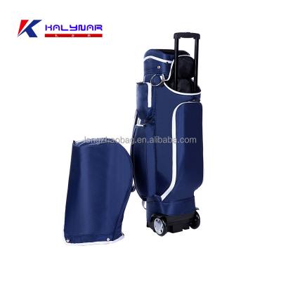 China Nylon Multifunctional Large Capacity Factory Customized Sport Pack 14 Way Divider Golf Cart Bag Golf Bag with wheel for sale