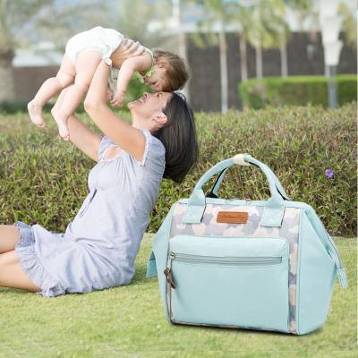 China With USB Customized Mommy Wet Bags Oxford Manufacturer Waterproof Mummy Maternity Mom Camouflage Backpack Nappy Baby Carrier Diaper Bag for sale