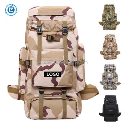 China Camping & Hiking Waterproof Lightweight 80L Tactical Hiking Backpack For Camping Essentials Bag with Rain Cover Hiking for sale