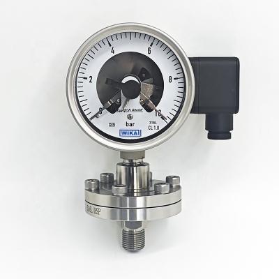 China XINYI Stainless Steel Pressure Gauge Dial 100mm 160mm Electric Contact Pressure Gauge for sale