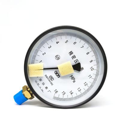 China Mechanical Pressure Gauge Bottom Connection Field Display Linear Pointer Pressure Gauge OEM for sale