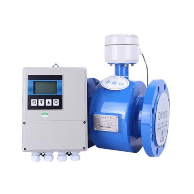 China Intelligent Split Type Electromagnetic Flowmeter Sewage Wastewater Magnetic Flow Meter for sale