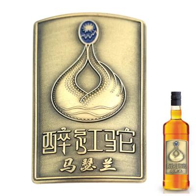 China Waterproof To Accept All Kinds Size Custom Cheap Wine Material Label Pattern Private Label Gin for sale