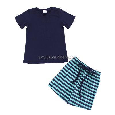 China Wholesale Casual Baby Boy Clothes Duck Applique Shorts Outfit Kids Boutique Clothing for sale