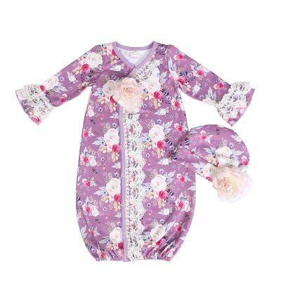 China Breathable Baby Sleeping Bag Nightgowns Long Cold Weather Baby Sleeping Gowns for sale