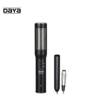 China Handheld Microphone DAYA KA-100 Wired High Sensitive for Newscast Tape-Broadcast Podium Radio Conference Ceiling Ccondenser 48V Teaching Microphone for sale