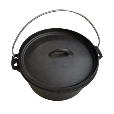 China Durable High Quality Presesoned Dutch Cast Iron Oven With Lift Wire For Home Camping for sale