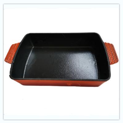 China Factory price high quality viable wholesale 008 preseasoned enamel non stick coated cast iron fry pan for kitchen outdoor camping for sale