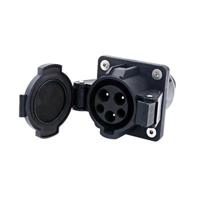 China IEC SAE J1772 EV Plug Inlet Charging Socket Type 1 for sale