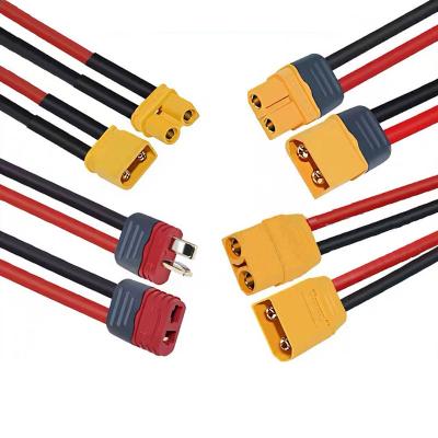 China Automobile OEM Hoard Li-ion Battery Charger Connector High Strand Silicone Cable XT30 XT60 XT90 Charger Cable Assembly for sale