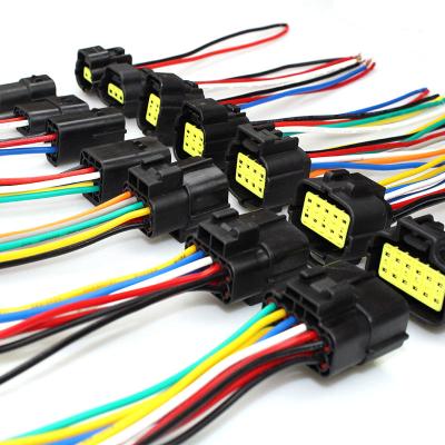 China Waterproof Custom Automotive DJ70216Y-1.8 16 Pin Wiring Harness For Car Connector Cable Assembly for sale