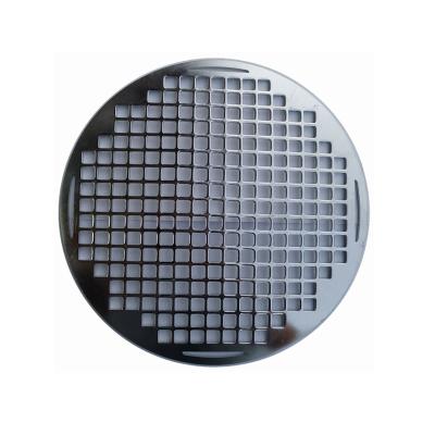 China Factory Easily Cleaned Round Stainless Steel BBQ Grate Grill Basket Food Grade Punching Process Wire Mesh Grate Rack BBQ Net for sale