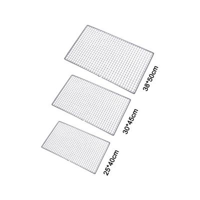 China Easily Cleaned Durable Wire Mesh Grate Rack Cheap Net Grill Basket Rack Food Grade Material Stainless Steel Barbecue Rectangle for sale