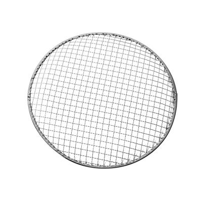 China High Quality Weaving Process Easily Cleaned Around Modern Stainless Steel BBQ Wire Mesh Grate Rack BBQ Grill Basket for sale