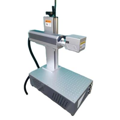 China Air Cooled Metal And Plastic 20W Fiber Laser Marking Machine For Animal Dog Tag for sale