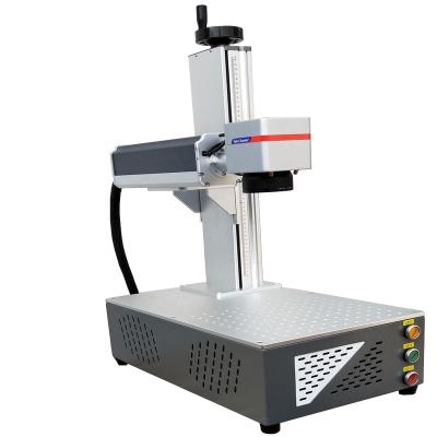 China Air Cooled Laser Engraving Machine Cabinet Type Optional Fiber Laser Marking Machine 30w Laser Marking Machine On Metal for sale