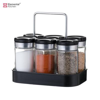 China Sustainable Carousel 100ml Seasoning Organizer In Bottle Rotating Rack Kitchen Set Rack Spice Rack Organizer For Cabinet Countertop for sale