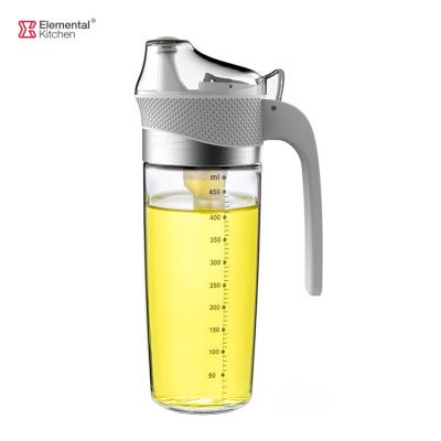 China Wholesale Premium Artisan Kitchen Cooking For Olive Oil Empty Glass Crystal Bottles With Dispenser 500ml Pourer for sale