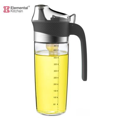 China Craftsman Modern Design Kitchen Cooking Empty Olive Oil Dispenser And Glass Vinegar Bottle Extra Virgin Olive With Measurements for sale