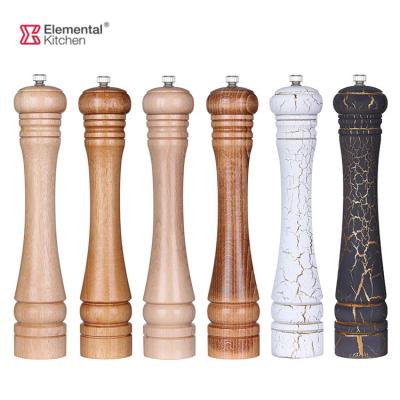 China High Quality Viable Kitchen Tools Wooden Salt Grinder Manual Pepper Mill for sale