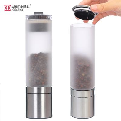 China Sustainable Glass Pepper Mill Pepper Grinder With Ceramic Grinder for sale