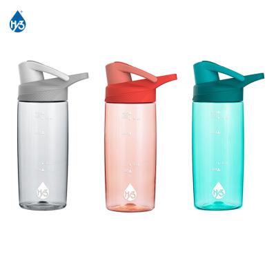 China Hy3 550ml 18oz Manufacturer High Quality Tritan Viable Professional Clear Plastic Sport Drinking Water Bottle Food Grade for sale