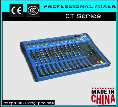 China Professional USB Audio Sound DJ Mixer CT Series 12 Channel 12 Channel Mini Portable Audio Line Console for sale