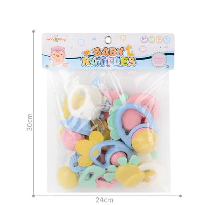 China Wholesale Non-Toxic Candy-color 15pcs Baby Bell Teether Shaker Rattle Set Baby Toys for sale