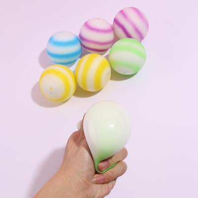 China Soft Stretchy TPR Stress Ball Flour Filler Rainbow Stress Ball Decompression Artifact Toys for sale