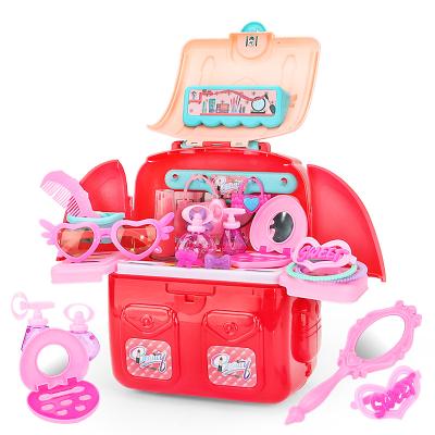 China Safety Shoulder Bag Handbag Pretend Play Kids Makeup Set For Kids Girl Cosmetics Beauty Set Toys for sale