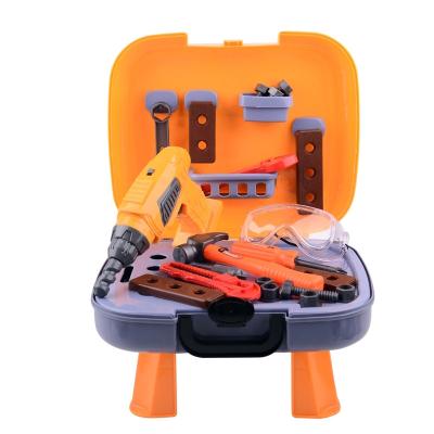 China Hot Sale Safety Light Suitcase Boy Set Pretend Play Kids Tool Toys For Children for sale