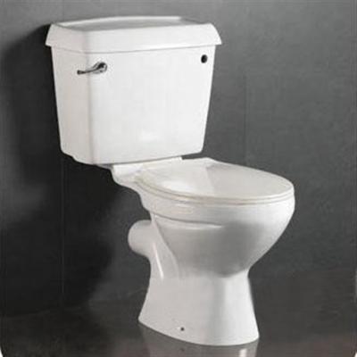 China WC Sanitary Ware Double-flux 110 Cheapest Stock Two-Piece Toilet for sale