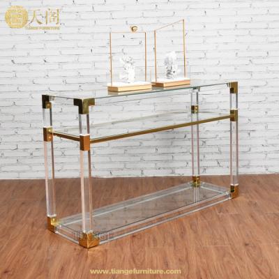 China Modern console table light furniture luxury design Jacques acrylic console table for sale