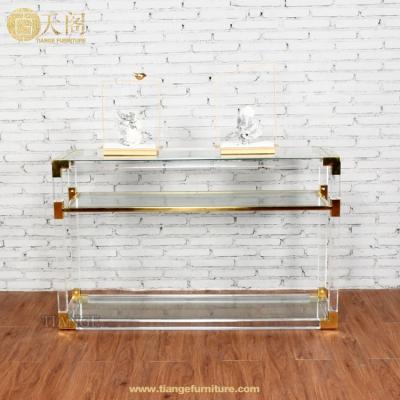 China Acrylic Console Table Designer Furniture Jacques Hallway Console Table Contemporary for sale