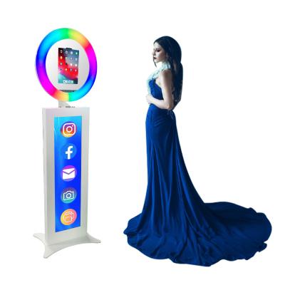 China Portable Case RGB LCD/All-in-1/Split/Ring Screen Light Fast Delivery Handheld Led Stand iPad Photo Booth Shell iPad Photo Booth Stand ipad photo booth kiosk faceplate for sale