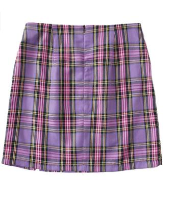 China Plus Size High Waisted Women's Plaid Bodycon Mini Skirt for sale