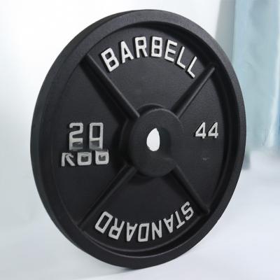 China Durable 50mm Weight Plates Set for Gym Weightlifting Barbell Universal Cast Iron for sale