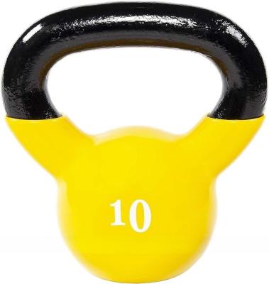 China Cast Iron Neoprene Dipping Training Vinyl Coated Exercise Kettlebell for Gym Fitness for sale