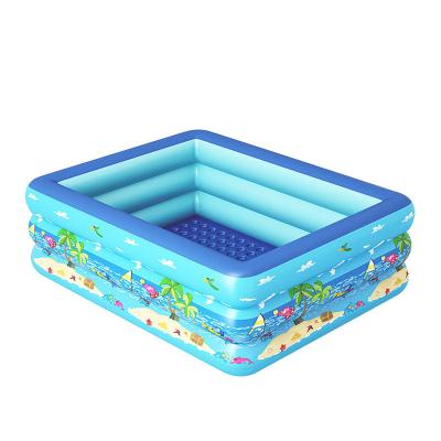 China Inflatable 3 Rings Kids Large Plastic Baby kids Play Swimming Pool for sale