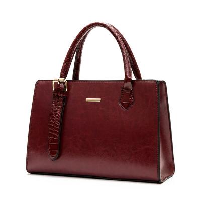 China New Product Launch Work Women Shopping Handbag PU Leather Shoulder Bags for sale