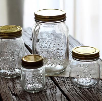 China 16oz 480ml Beverage Clear Handle Glass Mason Jar With Soap Dispenser For Shampoo for sale